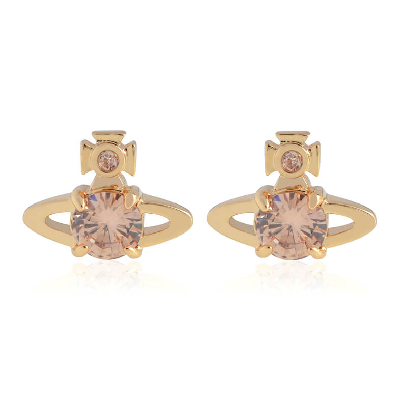 REINA Four Claw Zirconia Earrings