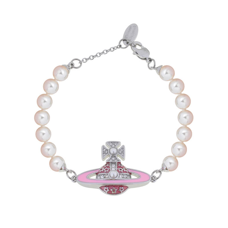 ROXANNE Lacquered Pentagram Pearl Bracelet
