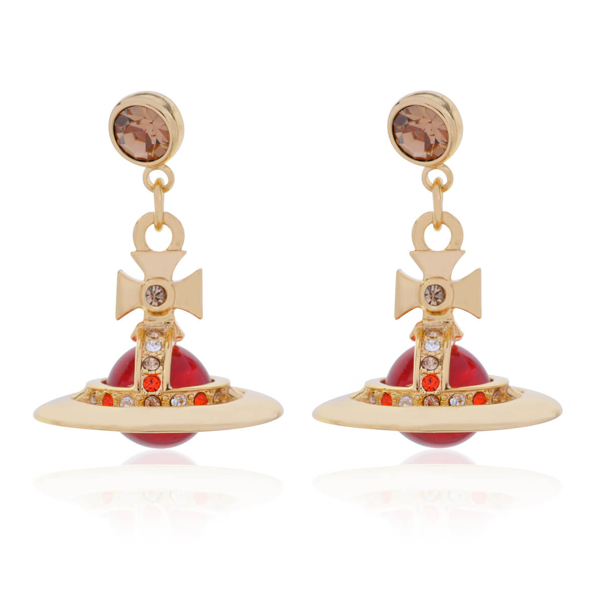 10mm ORB Classic Saturn Earrings