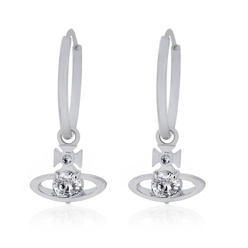 REINA Four Claw Zirconia Earrings