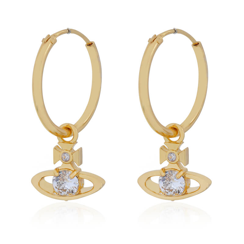 REINA Four Claw Zirconia Earrings