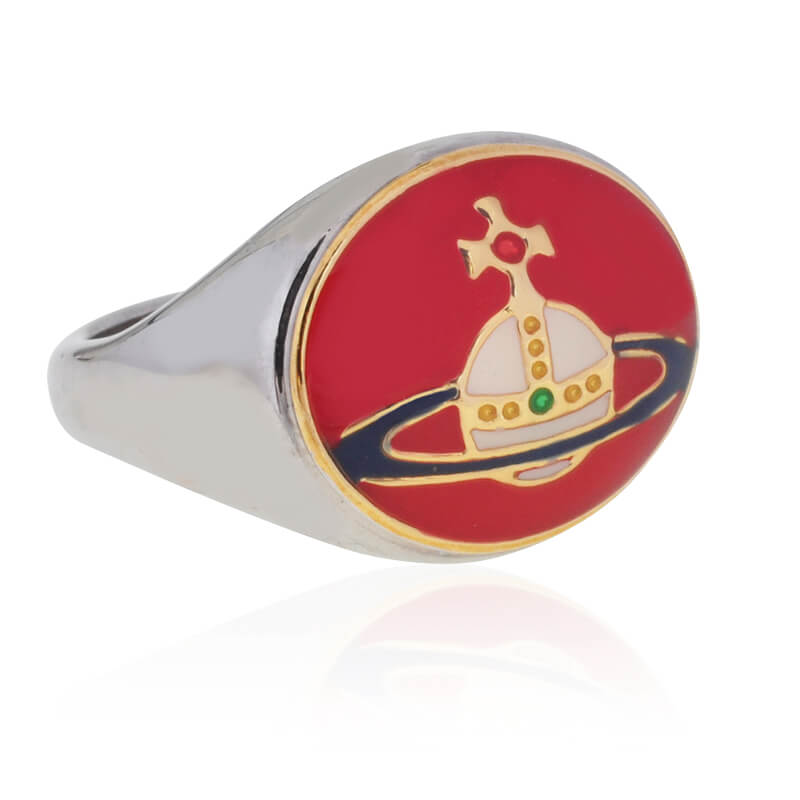 Enamel Saturn Ring