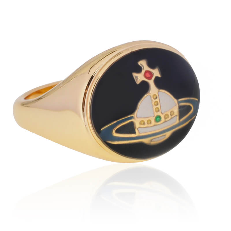 Enamel Saturn Ring