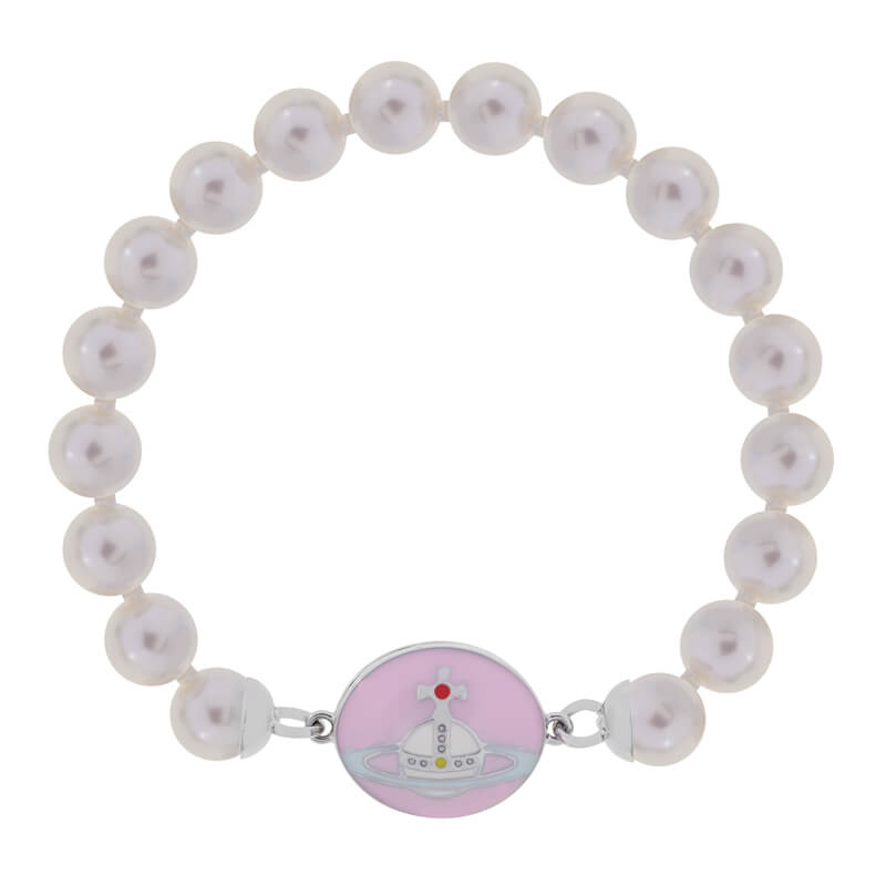 Enamel Pearl Bracelet