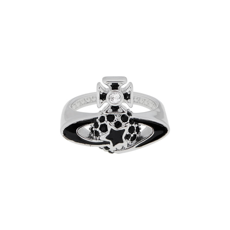 DARLENE Pentagram Saturn Ring