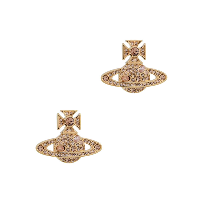 FRANCETTE Full Diamond Saturn Earrings