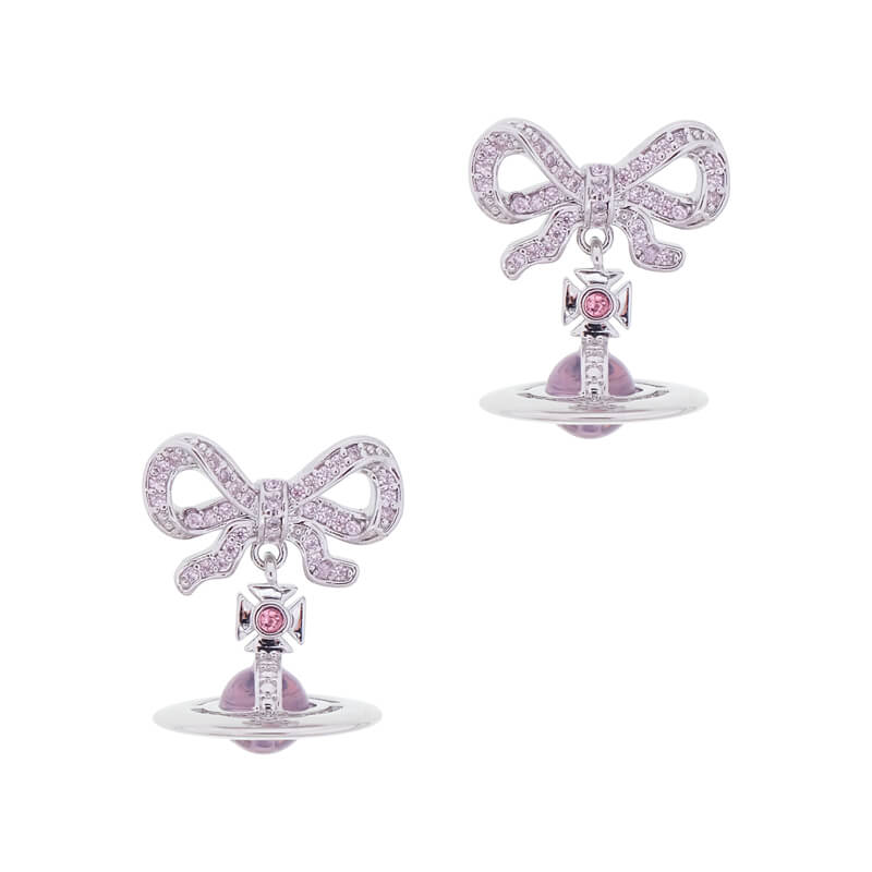 OCTAVIE Bow Diamond Earrings