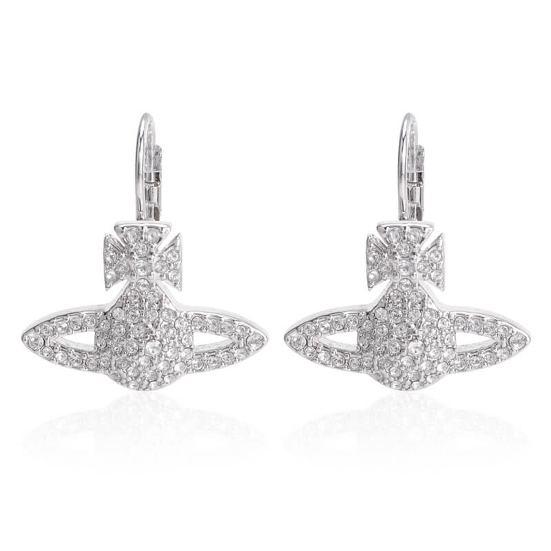 GRACE Full Diamond Saturn Earrings