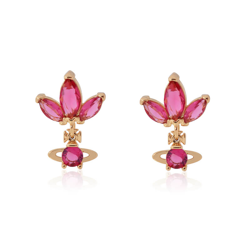 SHOSHANA Clover Zirconia Earrings