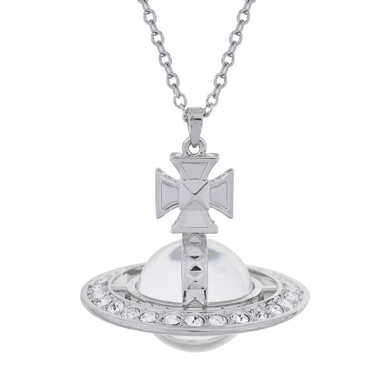 PINA Riveted Glass Beads Three-dimensional Necklace