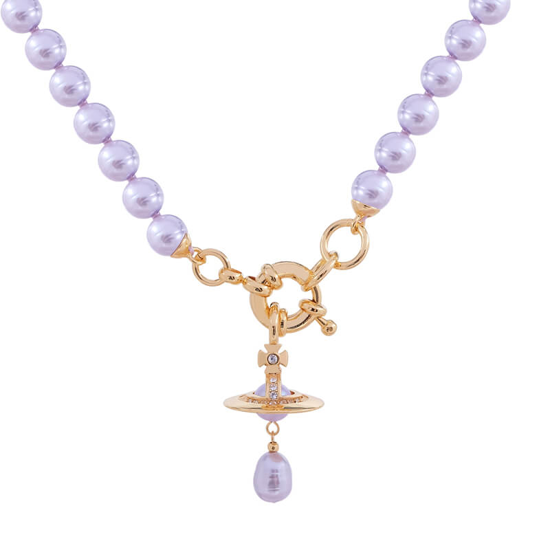 ALEKSA Baroque Pearl Necklace Short