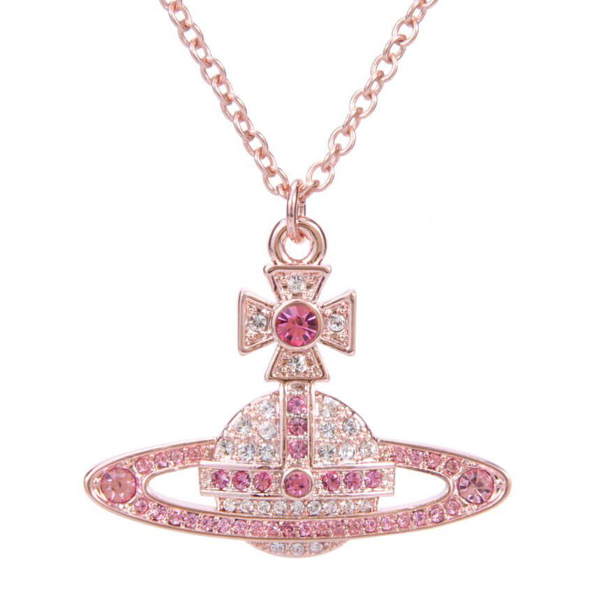 KIKA Full Diamond Saturn Necklace