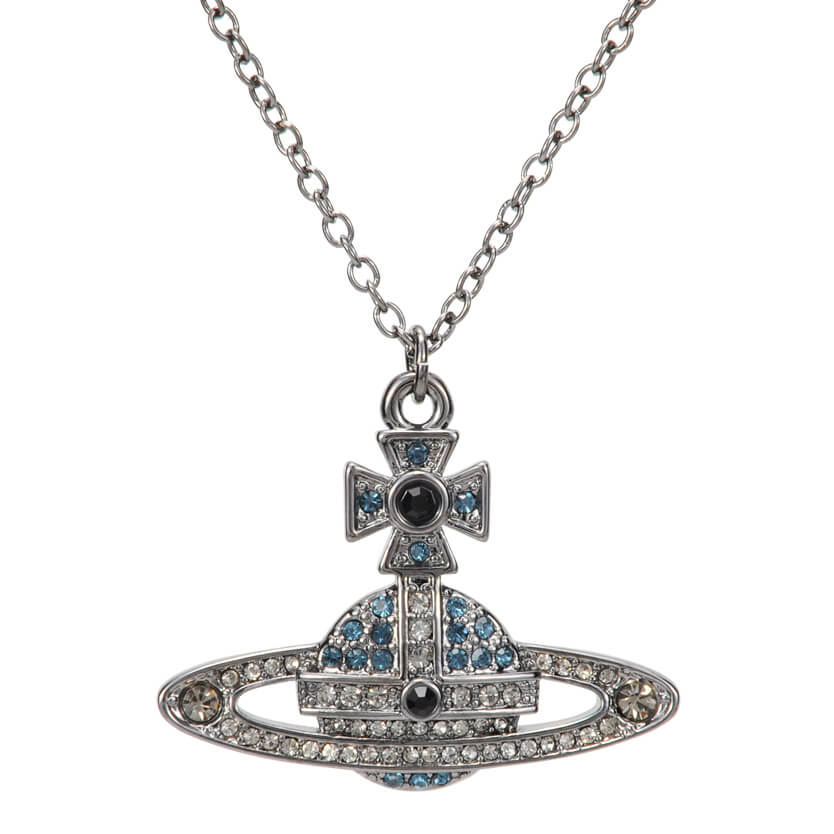 KIKA Full Diamond Saturn Necklace