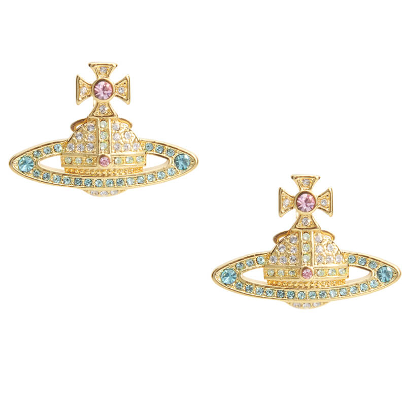KIKA Full Diamond Saturn Earrings