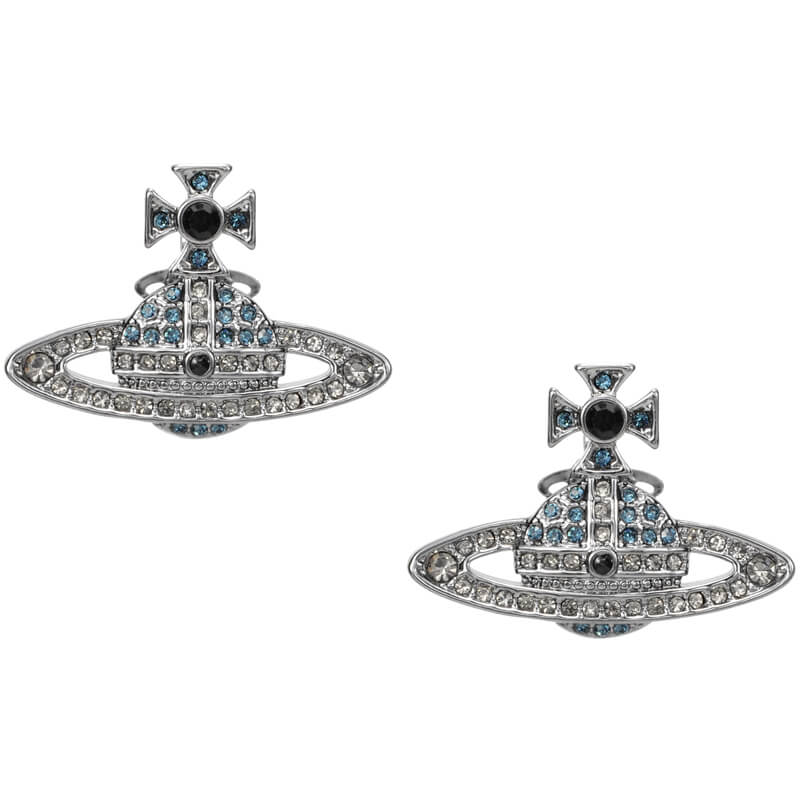 KIKA Full Diamond Saturn Earrings