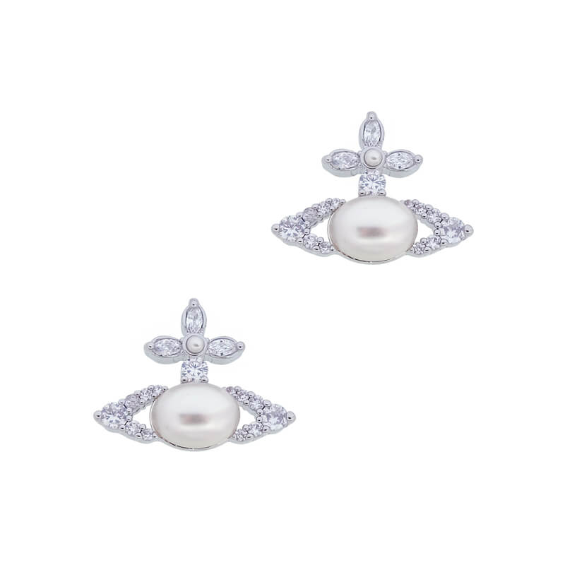 ADA Oval Pearl Earrings