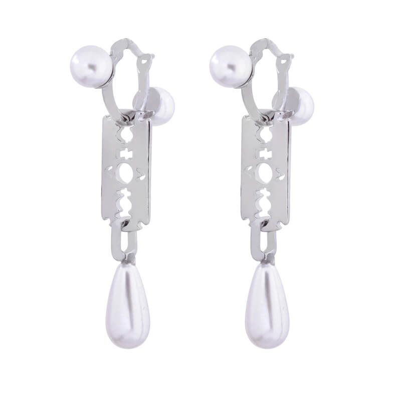 Blade Pearl Earrings