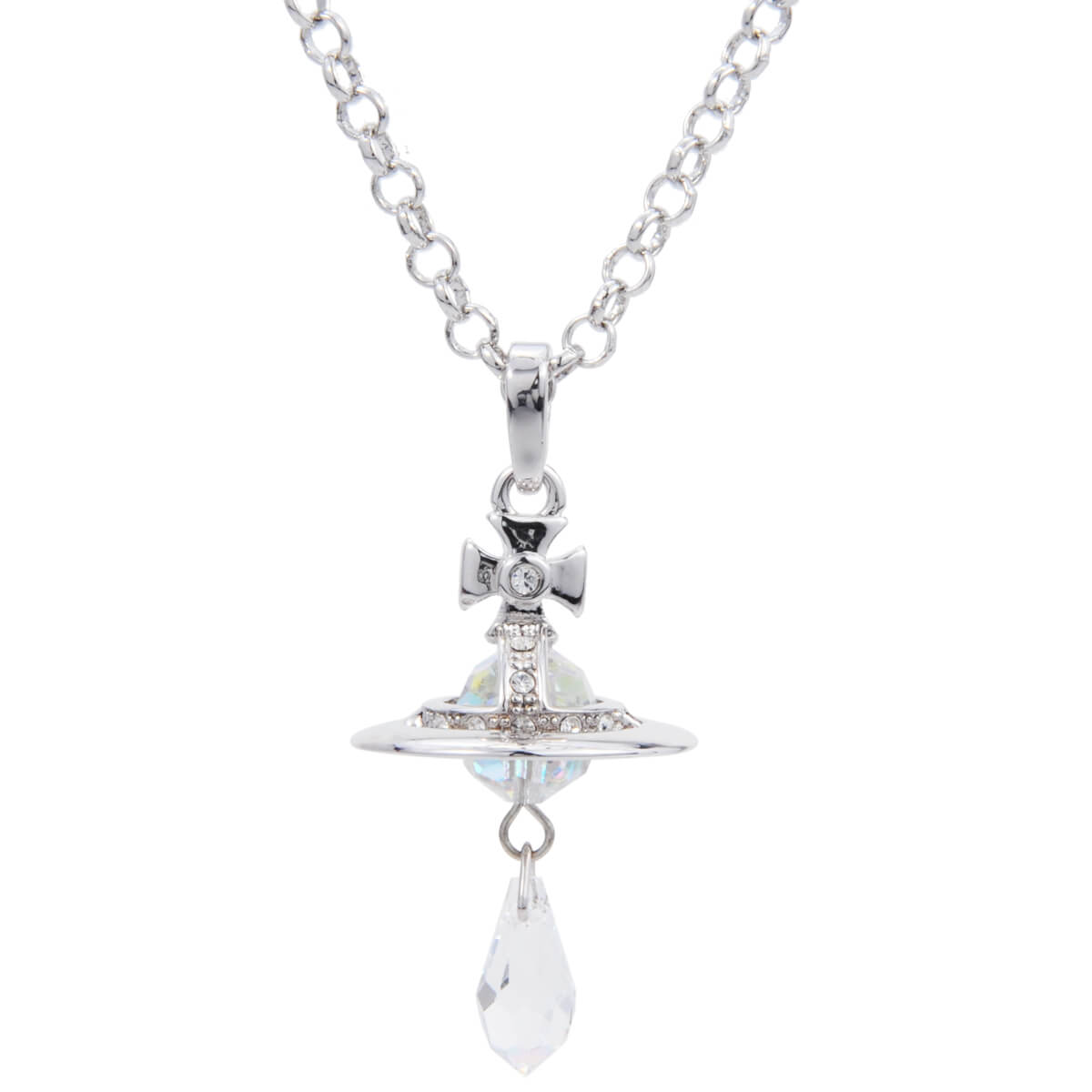 Crystal Saturn Necklace