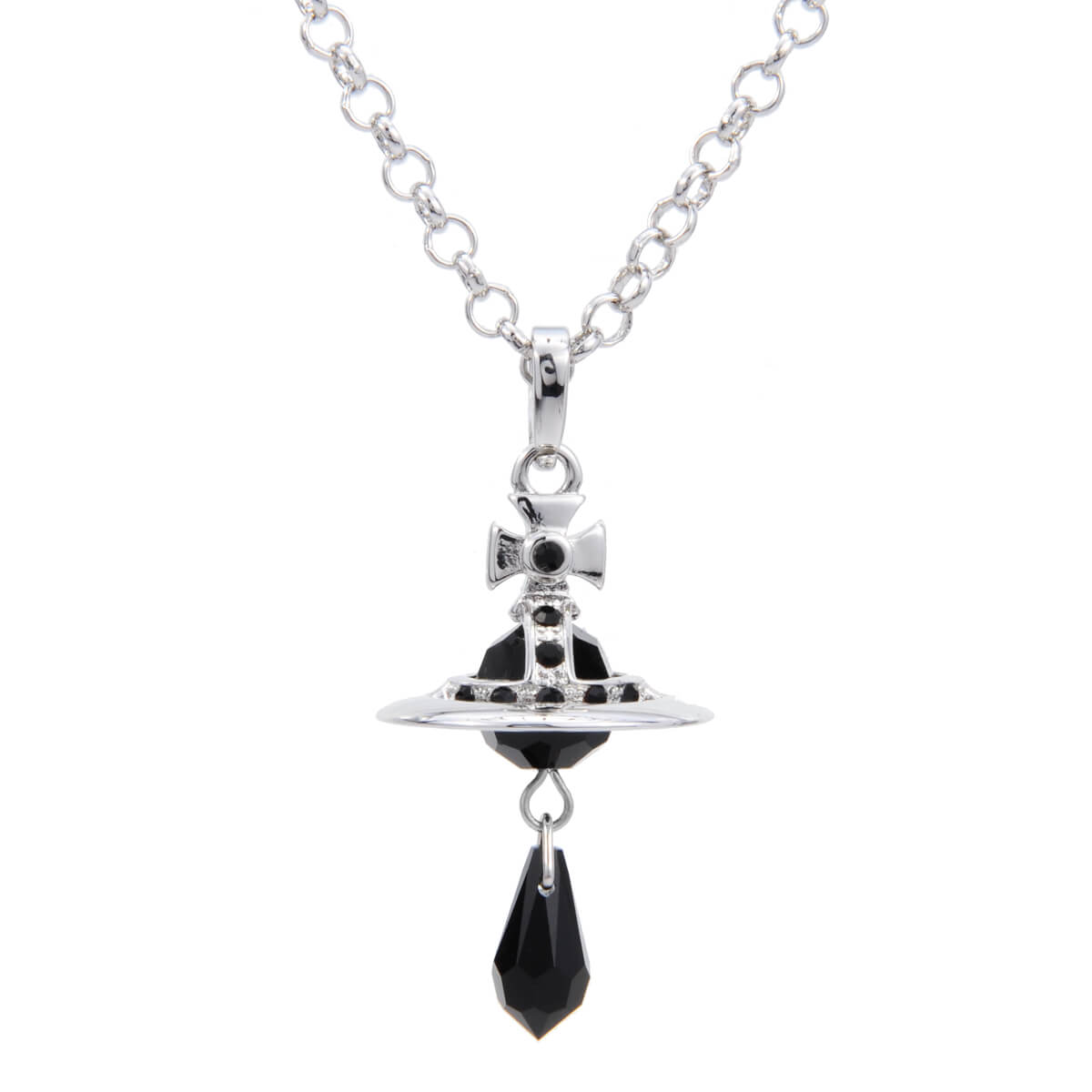 Crystal Saturn Necklace