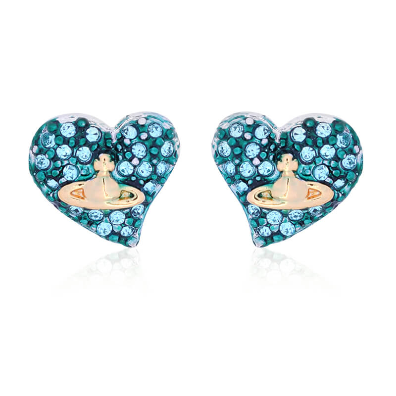 Plated Heart Earrings