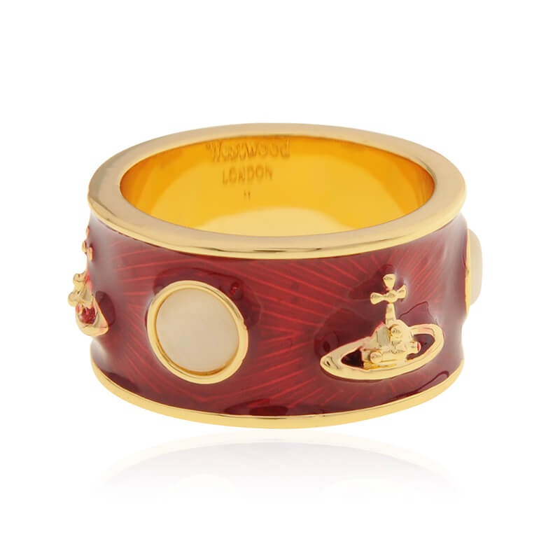 Cat's Eye Stone Lacquer Ring