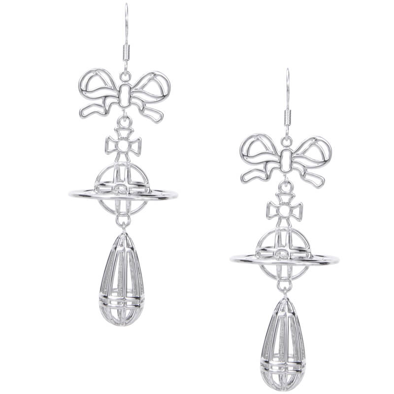 Skeleton Bow Saturn Necklace