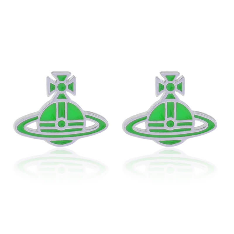 Flat Lacquered Saturn Earrings（All 13 Colors）