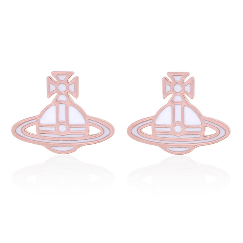 Flat Lacquered Saturn Earrings（All 13 Colors）