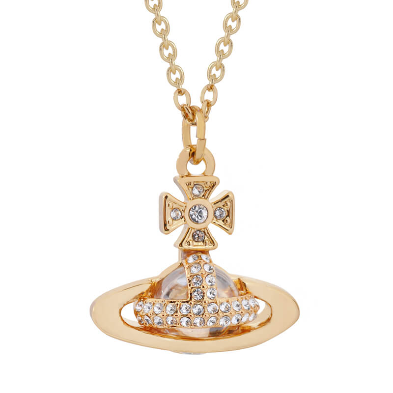 SORADA Half-Face Diamond Necklace