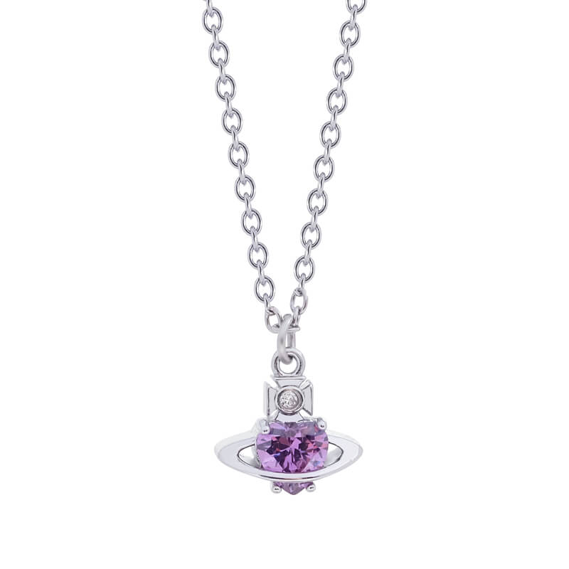 LEONOR Four Claw Heart Zirconia Necklace