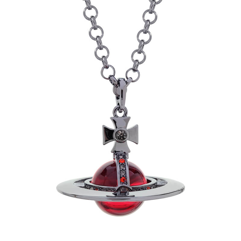 20MM ORB Classic Saturn Pendant Necklace