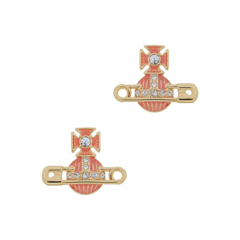 KITTY Pin Lacquered Saturn Earrings