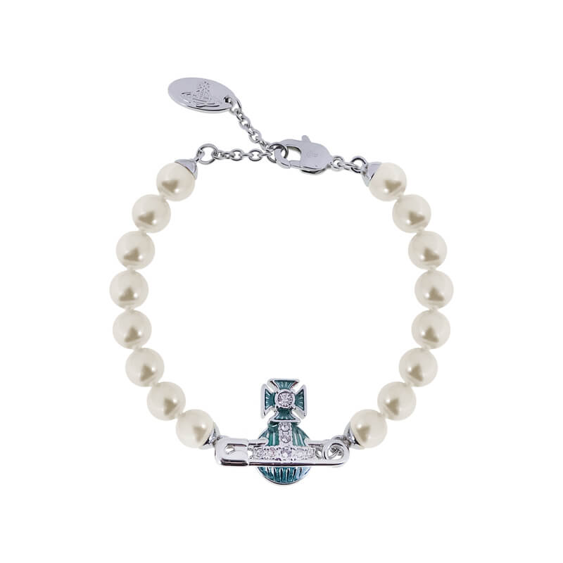 KITTY Pin Lacquered Saturn Pearl Bracelet