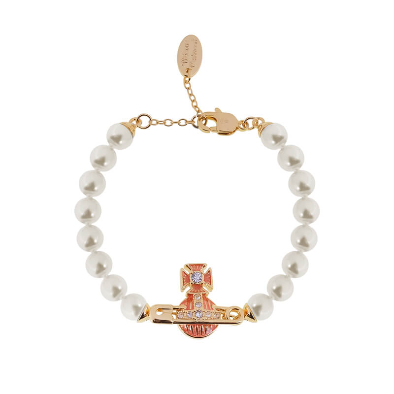 KITTY Pin Lacquered Saturn Pearl Bracelet