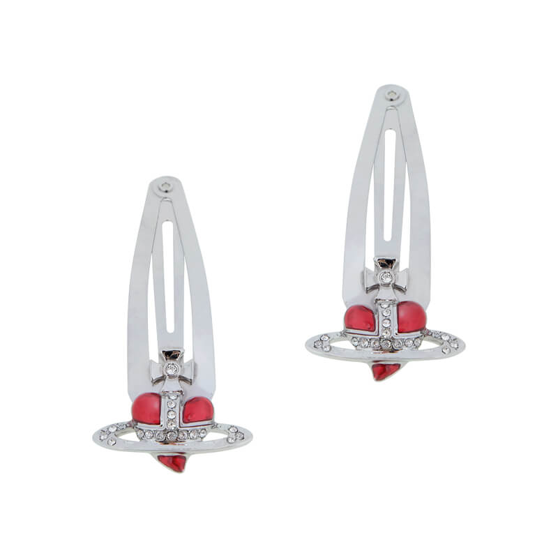 Heart Saturn Hair Clip