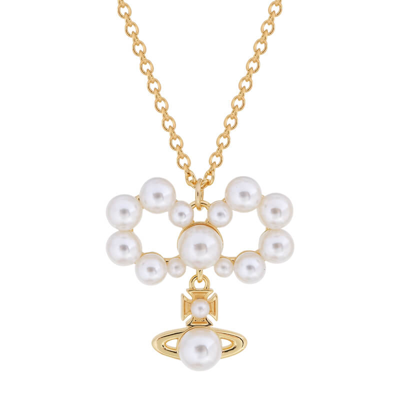 VIVIANA Pearl Bow Necklace
