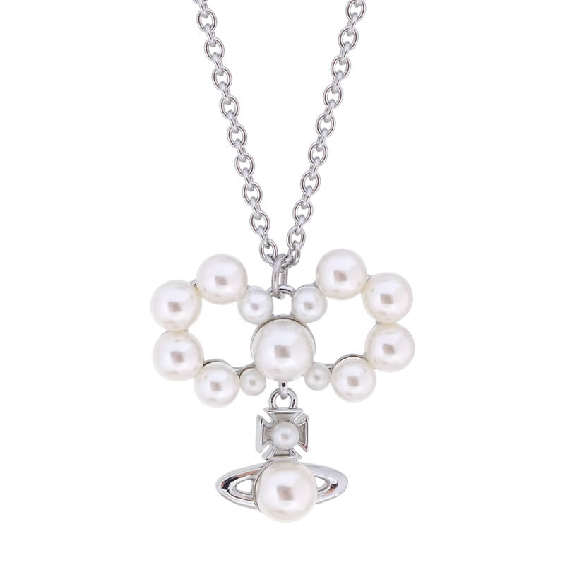 VIVIANA Pearl Bow Necklace