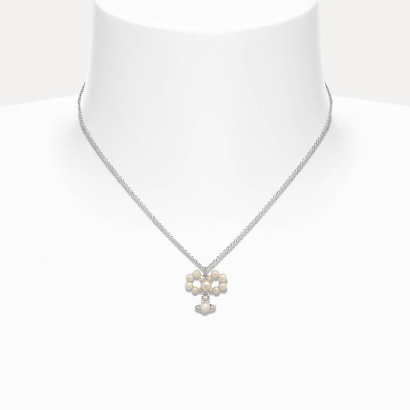 VIVIANA Pearl Bow Necklace