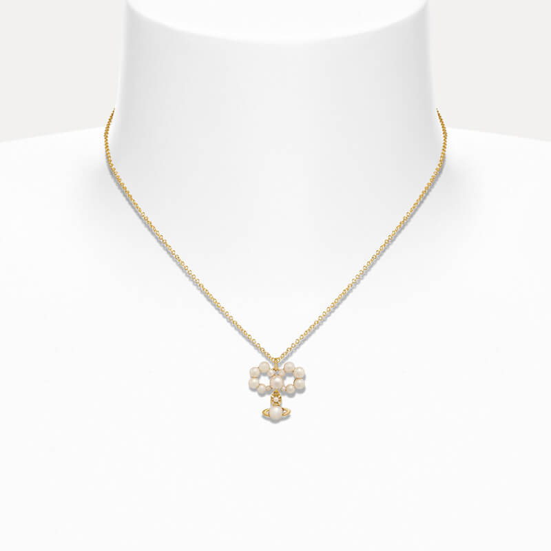 VIVIANA Pearl Bow Necklace