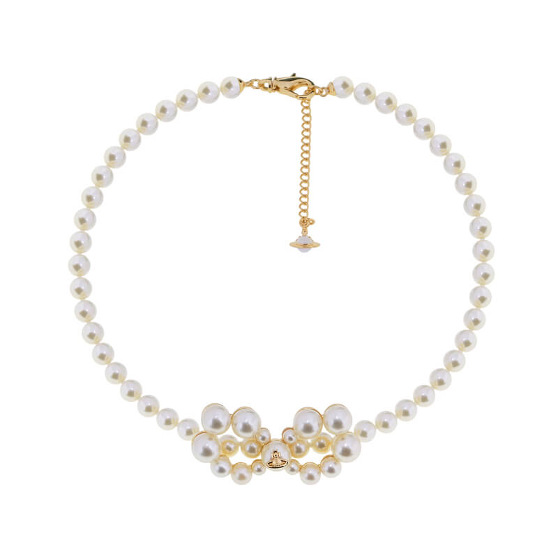 VIVIANA Pearl Bow Necklace