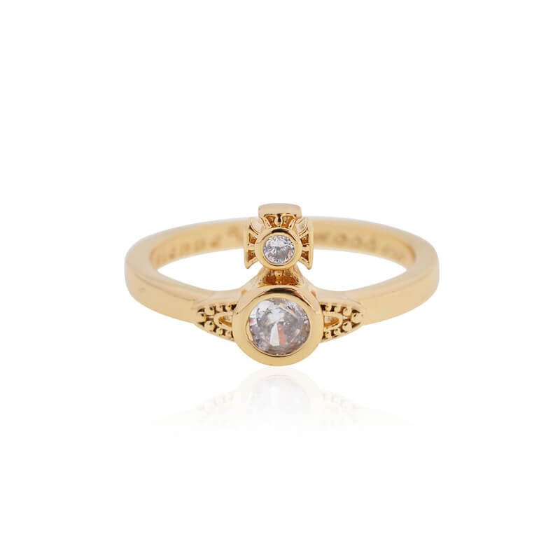 LONDON Zirconia Small Saturn Ring