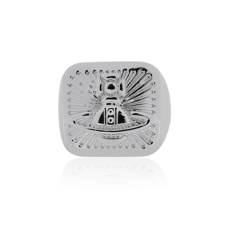 Square Fire Lacquer Ring
