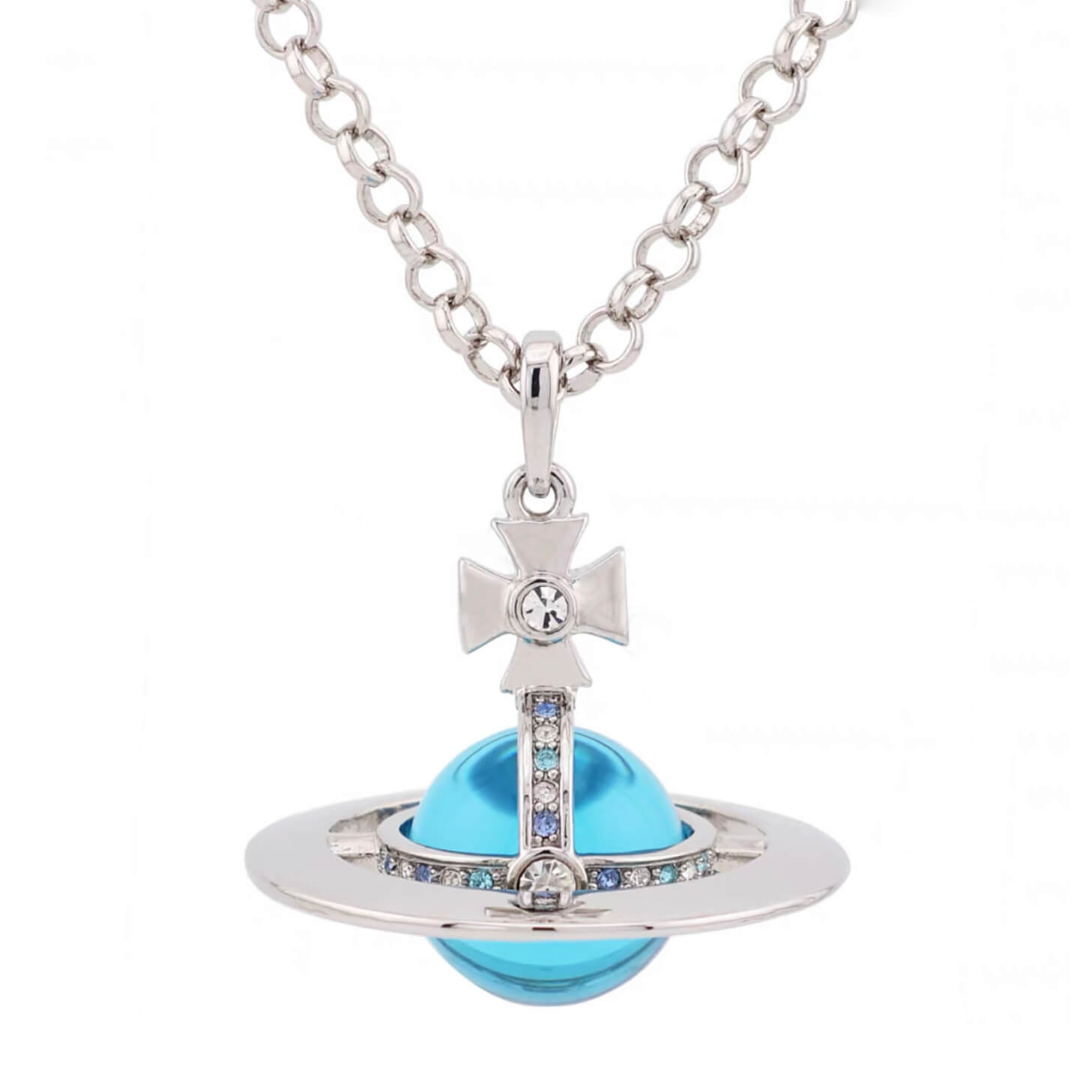 20MM ORB Classic Saturn Pendant Necklace