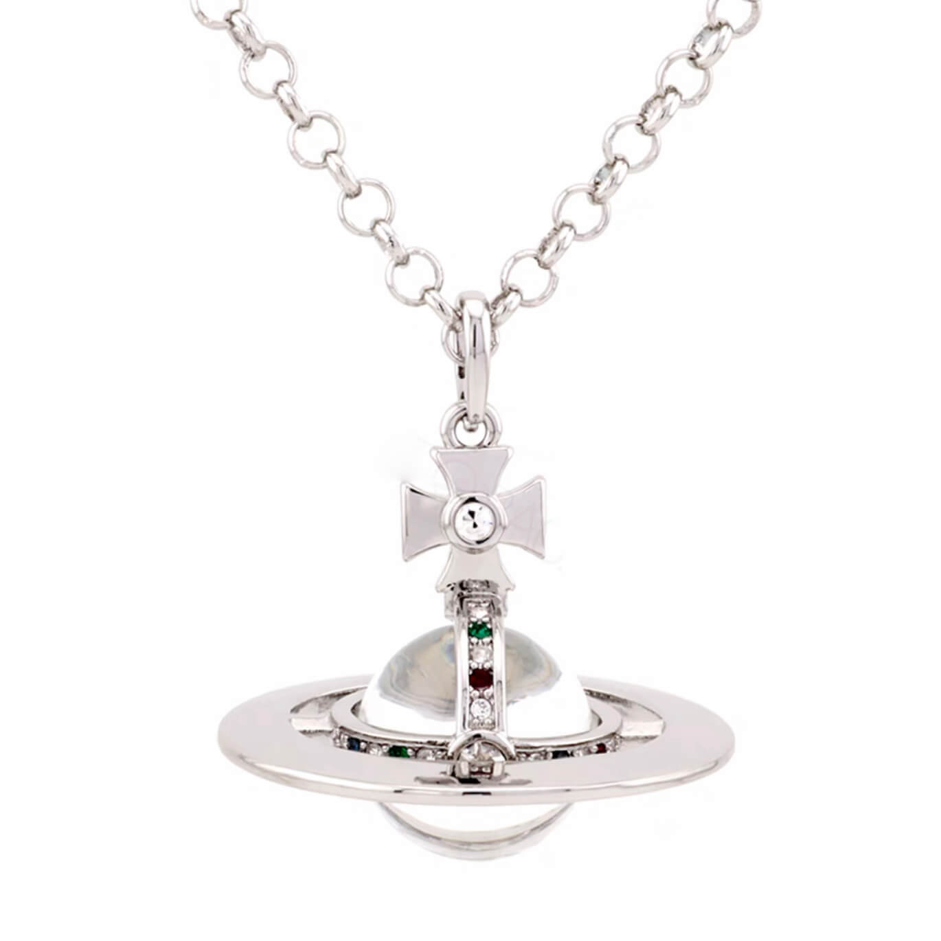 20MM ORB Classic Saturn Pendant Necklace