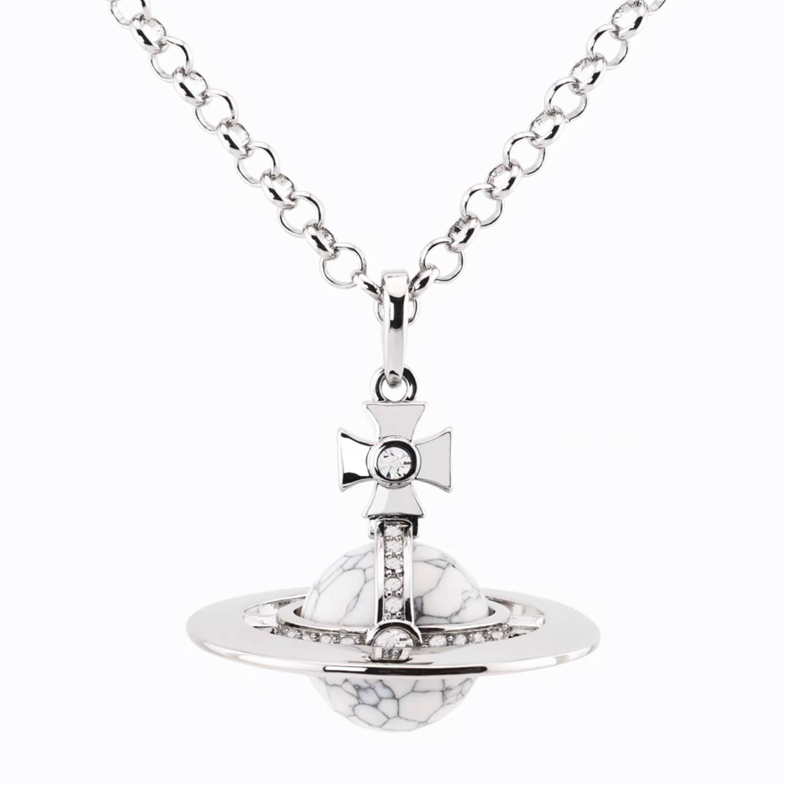 20MM ORB Classic Saturn Pendant Necklace