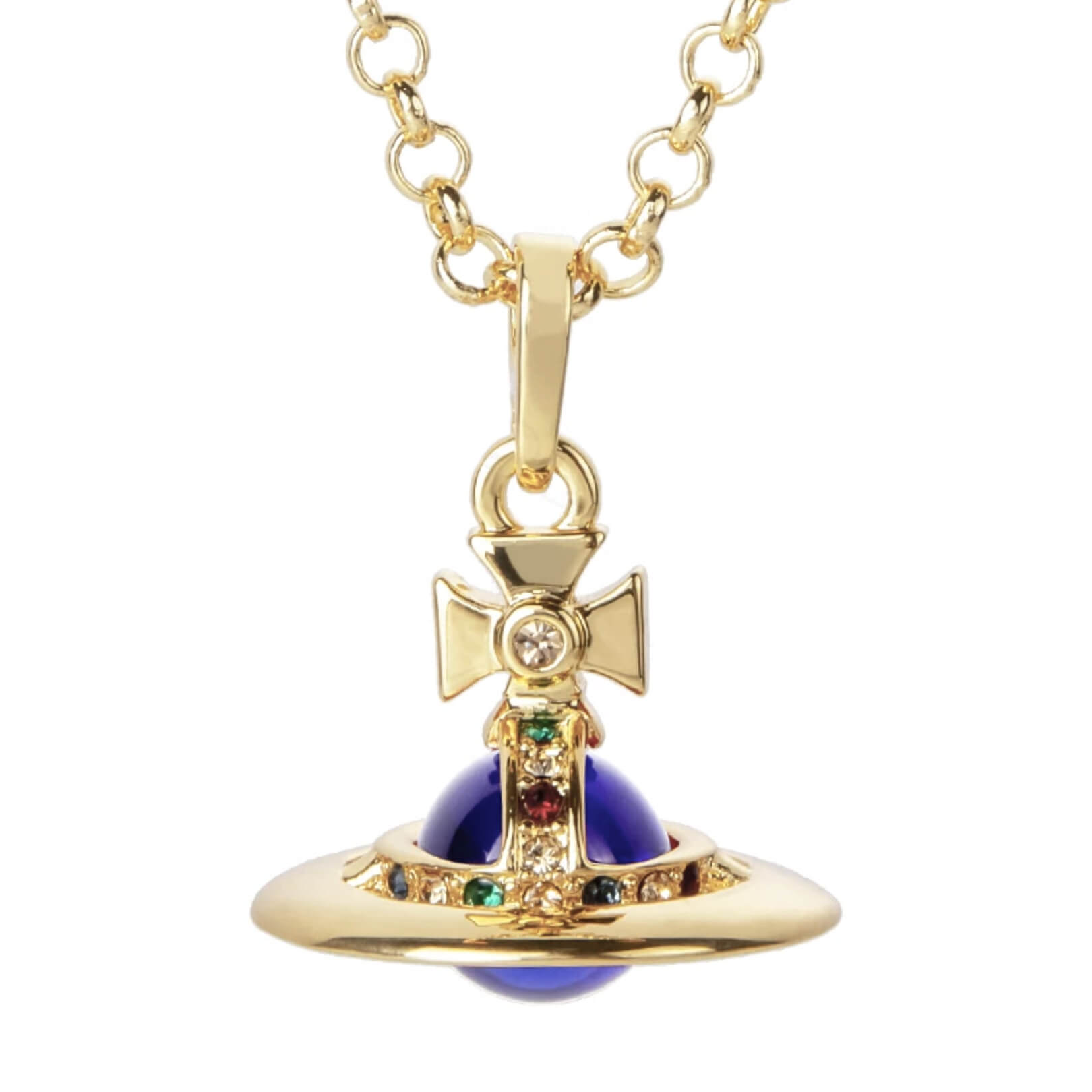 10MM ORB Classic Saturn Pendant Necklace