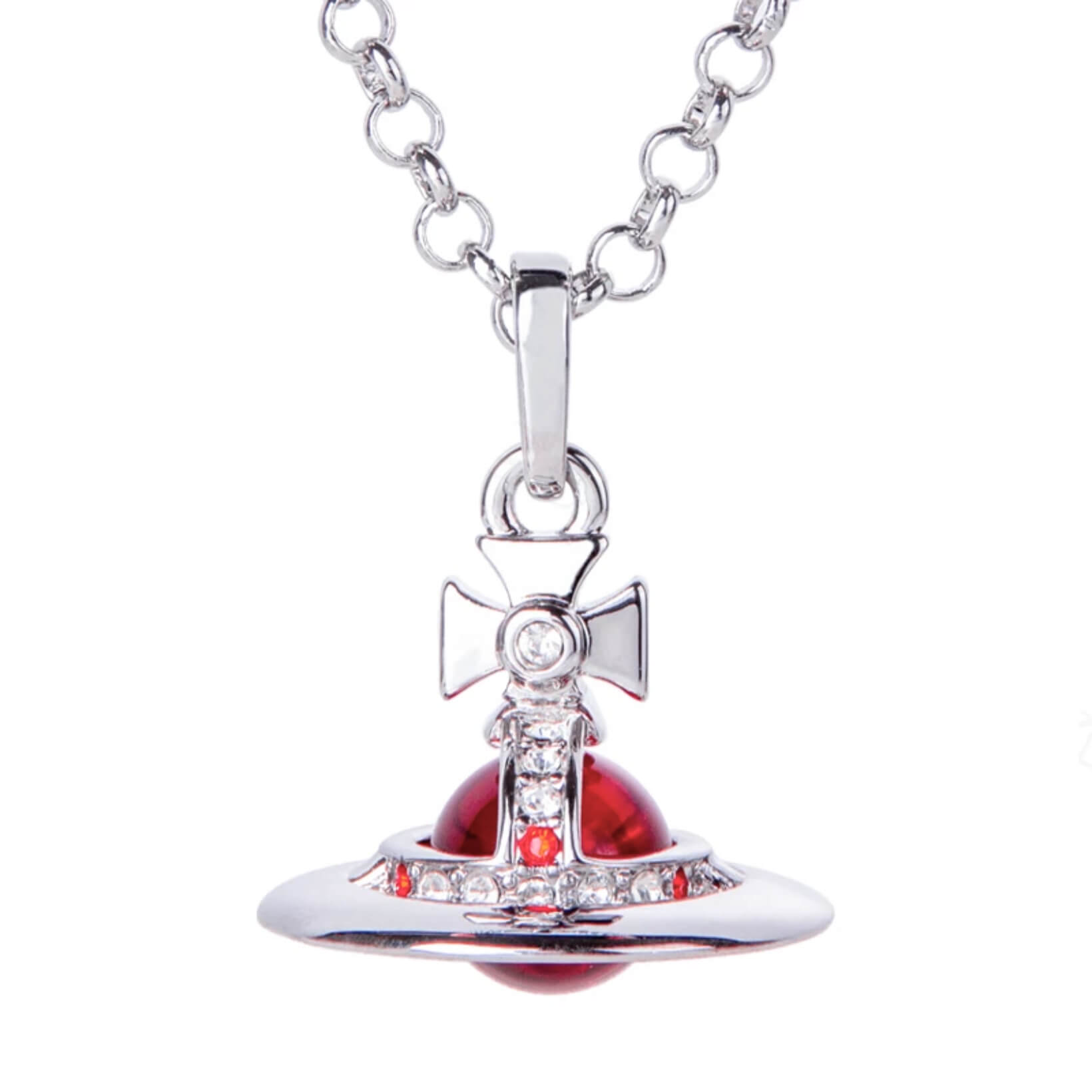 10MM ORB Classic Saturn Pendant Necklace