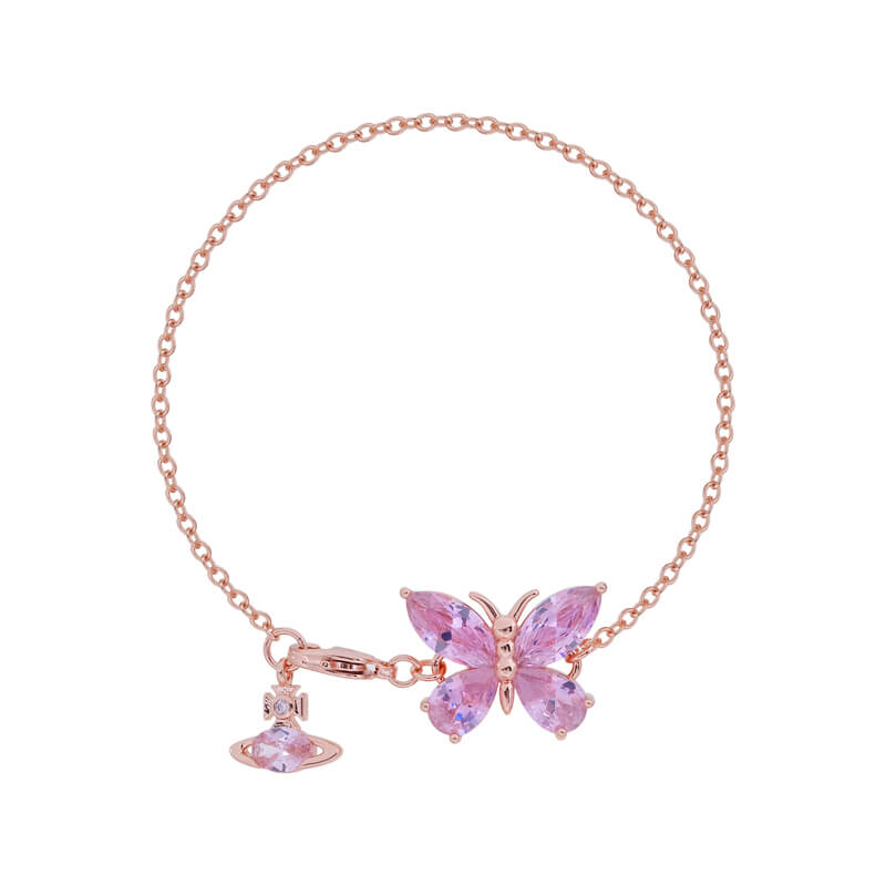 NEW-Butterfly Saturn Diamond  Bracelet