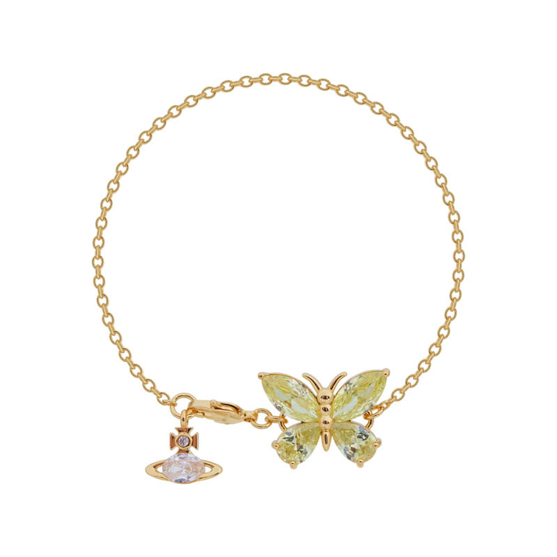 NEW-Butterfly Saturn Diamond  Bracelet