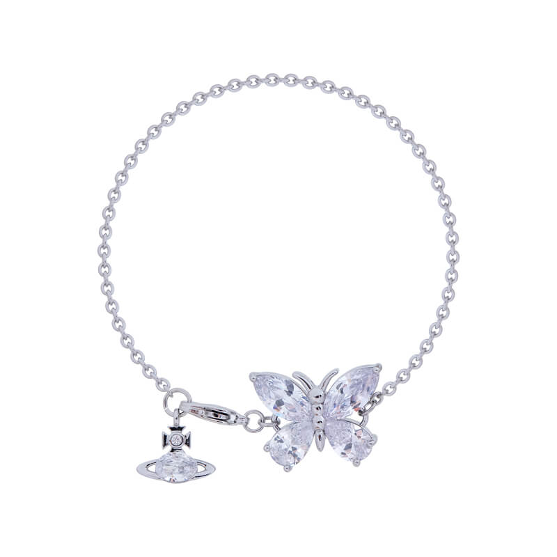 NEW-Butterfly Saturn Diamond  Bracelet